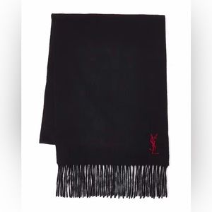 Yves Saint Laurent unisex wool Scarf